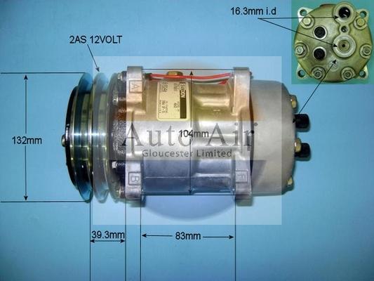 Auto Air Gloucester 14-8585 - Компресор, кондиціонер avtolavka.club