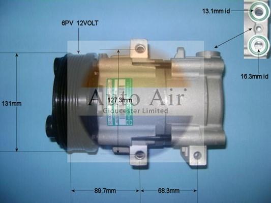 Auto Air Gloucester 14-8145P - Компресор, кондиціонер avtolavka.club