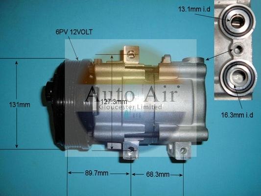 Auto Air Gloucester 14-8145 - Компресор, кондиціонер avtolavka.club