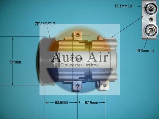 Auto Air Gloucester 14-8146P - Компресор, кондиціонер avtolavka.club