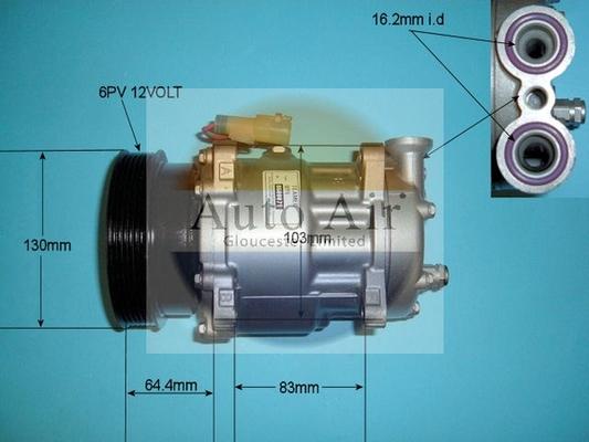 Auto Air Gloucester 14-3518R - Компресор, кондиціонер avtolavka.club