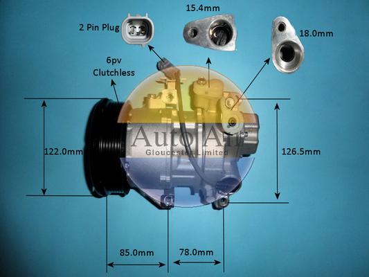 Auto Air Gloucester 14-7472P - Компресор, кондиціонер avtolavka.club