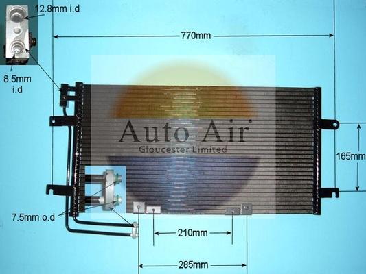 Auto Air Gloucester 16-9914 - Конденсатор, кондиціонер avtolavka.club