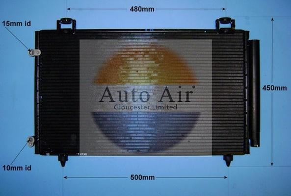 Auto Air Gloucester 16-9933 - Конденсатор, кондиціонер avtolavka.club