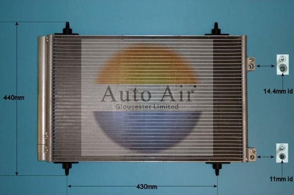 Auto Air Gloucester 16-9928 - Конденсатор, кондиціонер avtolavka.club