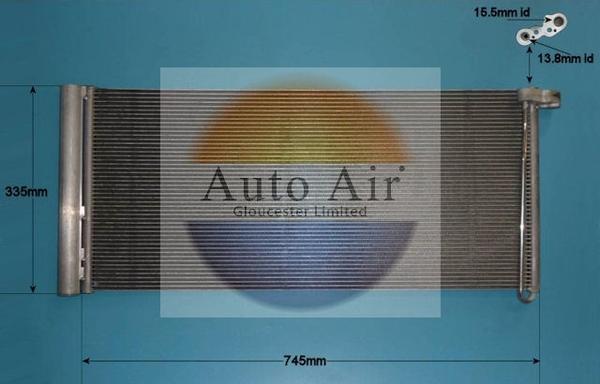 Auto Air Gloucester 16-9673 - Конденсатор, кондиціонер avtolavka.club