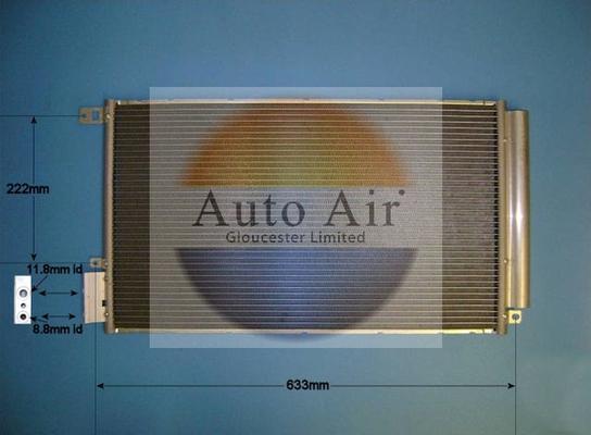 Auto Air Gloucester 16-9801 - Конденсатор, кондиціонер avtolavka.club