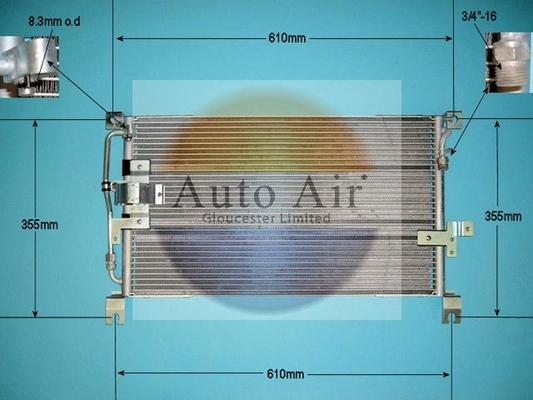 Auto Air Gloucester 16-9808 - Конденсатор, кондиціонер avtolavka.club