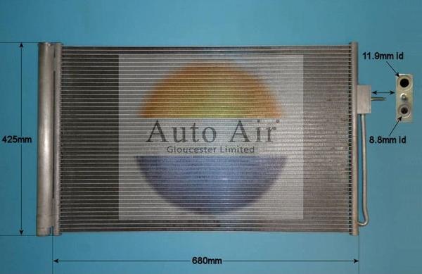 Auto Air Gloucester 16-9813 - Конденсатор, кондиціонер avtolavka.club