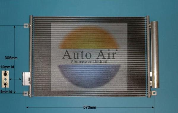 Auto Air Gloucester 16-9703 - Конденсатор, кондиціонер avtolavka.club