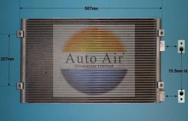 Auto Air Gloucester 16-5110 - Конденсатор, кондиціонер avtolavka.club