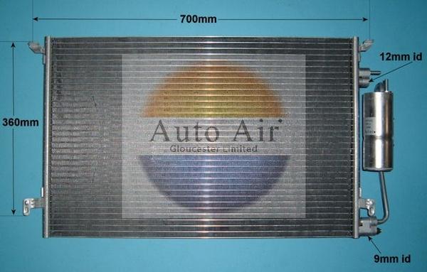 Auto Air Gloucester 16-6514 - Конденсатор, кондиціонер avtolavka.club