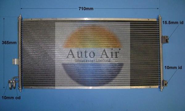 Auto Air Gloucester 16-6208 - Конденсатор, кондиціонер avtolavka.club