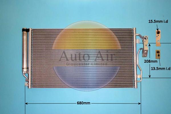 Auto Air Gloucester 16-0060 - Конденсатор, кондиціонер avtolavka.club