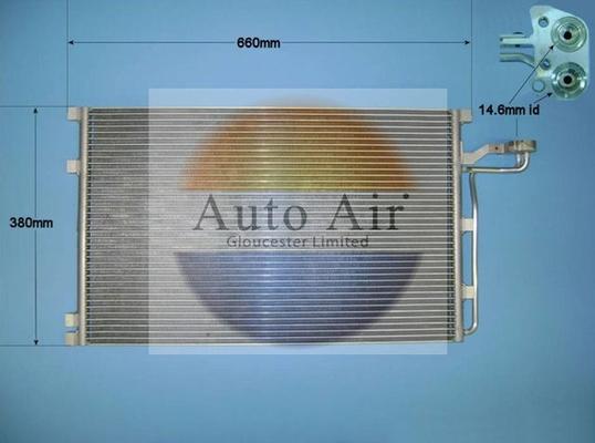 Auto Air Gloucester 16-0008 - Конденсатор, кондиціонер avtolavka.club