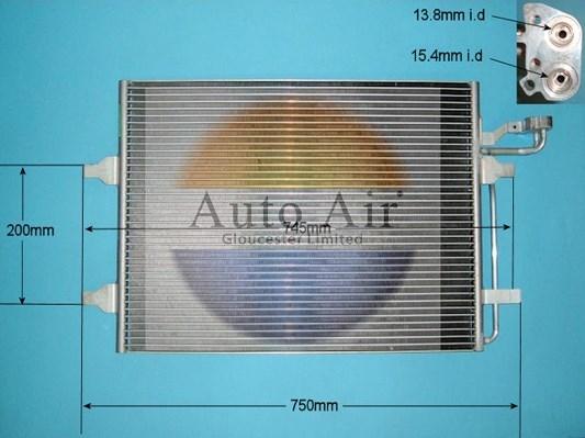 Auto Air Gloucester 16-0012 - Конденсатор, кондиціонер avtolavka.club