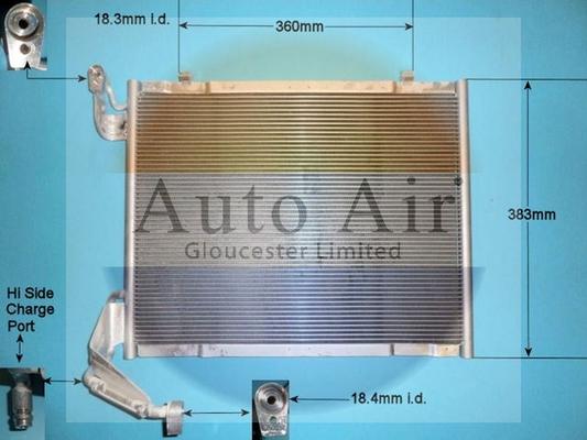 Auto Air Gloucester 16-1411 - Конденсатор, кондиціонер avtolavka.club