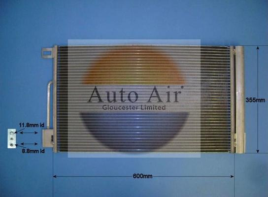 Auto Air Gloucester 16-1067 - Конденсатор, кондиціонер avtolavka.club