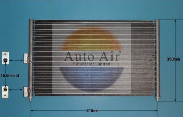 Auto Air Gloucester 16-1103 - Конденсатор, кондиціонер avtolavka.club