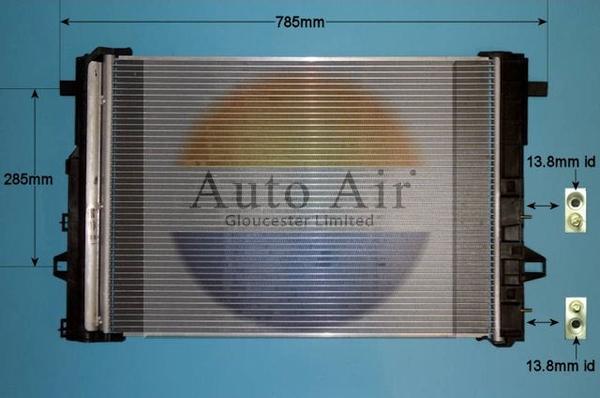 Auto Air Gloucester 16-1399 - Конденсатор, кондиціонер avtolavka.club