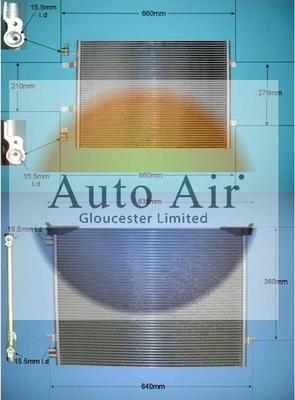 Auto Air Gloucester 16-1348 - Конденсатор, кондиціонер avtolavka.club