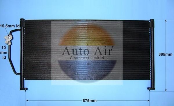 Auto Air Gloucester 16-1307 - Конденсатор, кондиціонер avtolavka.club