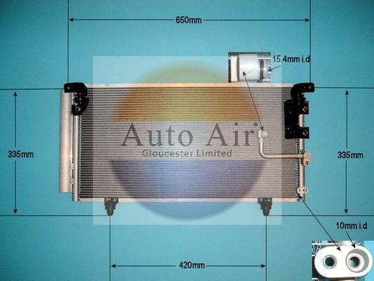 Auto Air Gloucester 16-8924 - Конденсатор, кондиціонер avtolavka.club