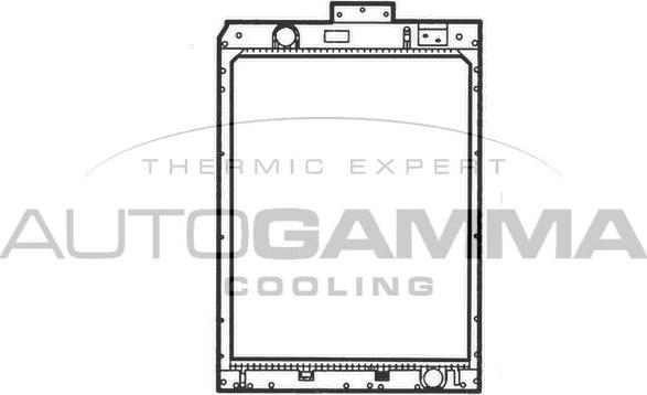 Autogamma 404950 - Радіатор, охолодження двигуна avtolavka.club