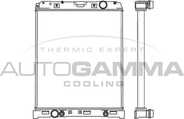 Autogamma 404966 - Радіатор, охолодження двигуна avtolavka.club