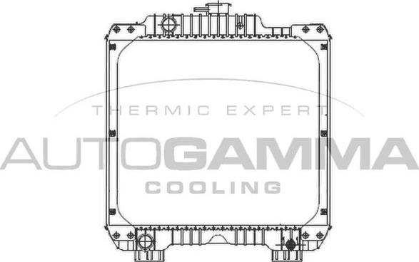 Autogamma 404918 - Радіатор, охолодження двигуна avtolavka.club