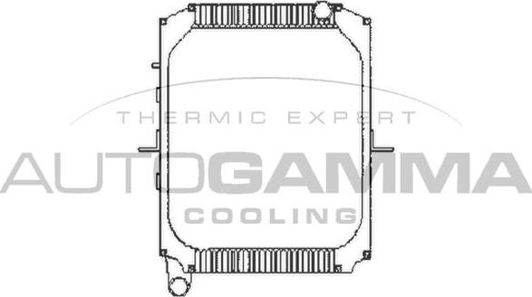Autogamma 404434 - Радіатор, охолодження двигуна avtolavka.club