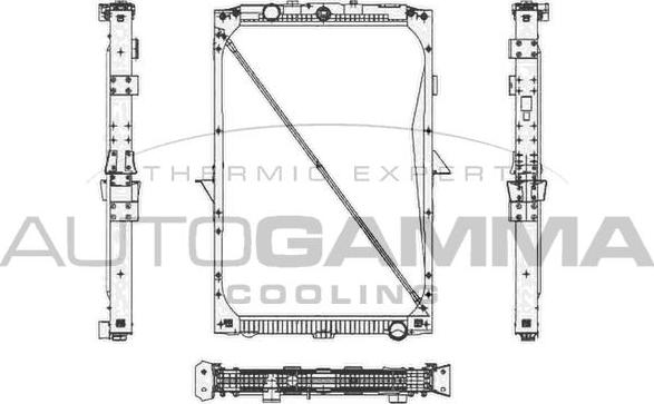Autogamma 404892 - Радіатор, охолодження двигуна avtolavka.club