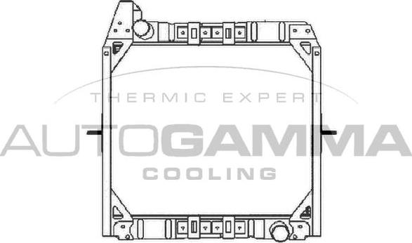 Autogamma 404338 - Радіатор, охолодження двигуна avtolavka.club