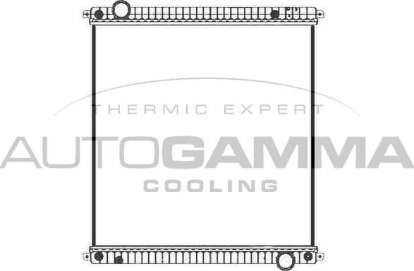 Autogamma 405550 - Радіатор, охолодження двигуна avtolavka.club