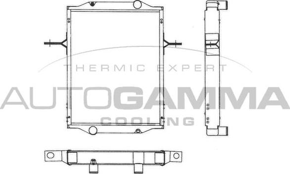 Autogamma 401500 - Радіатор, охолодження двигуна avtolavka.club