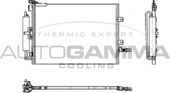 Autogamma 104917 - Конденсатор, кондиціонер avtolavka.club