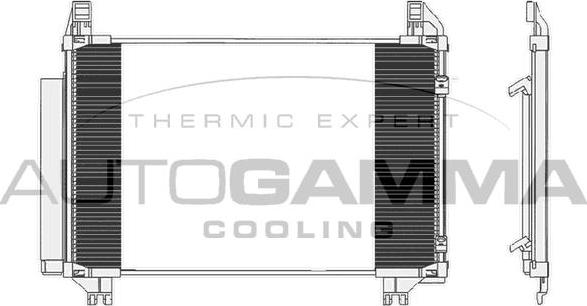 Autogamma 104924 - Конденсатор, кондиціонер avtolavka.club