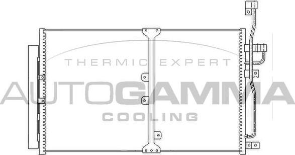 Autogamma 104450 - Конденсатор, кондиціонер avtolavka.club