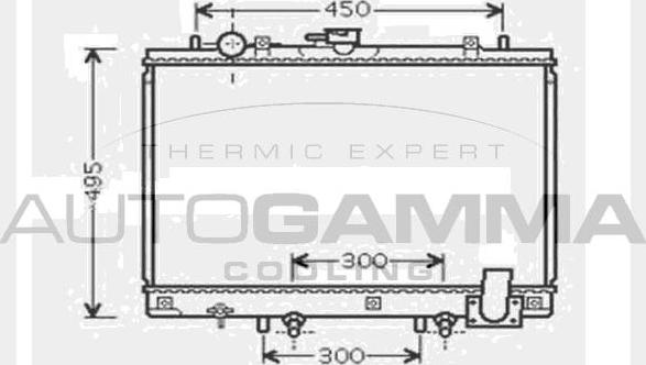 Autogamma 104420 - Радіатор, охолодження двигуна avtolavka.club