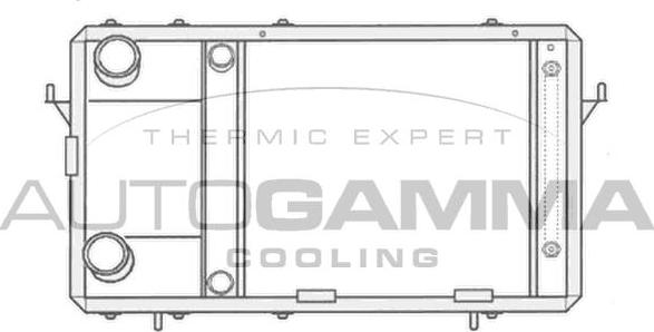 Autogamma 104663 - Радіатор, охолодження двигуна avtolavka.club