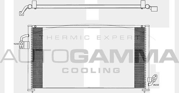 Autogamma 104028 - Конденсатор, кондиціонер avtolavka.club