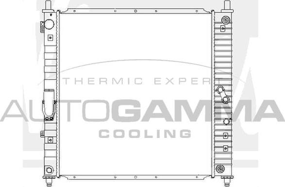 Autogamma 104865 - Радіатор, охолодження двигуна avtolavka.club