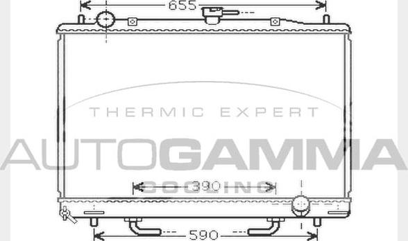 Autogamma 104293 - Радіатор, охолодження двигуна avtolavka.club