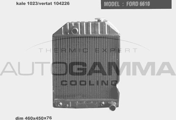 Autogamma 104226 - Радіатор, охолодження двигуна avtolavka.club