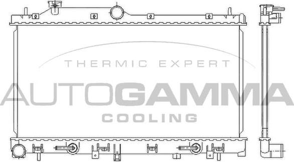 Autogamma 105928 - Радіатор, охолодження двигуна avtolavka.club