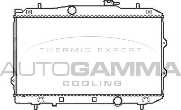 Autogamma 105411 - Радіатор, охолодження двигуна avtolavka.club