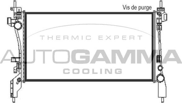 Autogamma 105430 - Радіатор, охолодження двигуна avtolavka.club