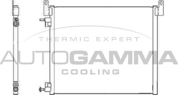 Autogamma 105508 - Конденсатор, кондиціонер avtolavka.club