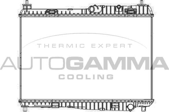 Autogamma 105522 - Радіатор, охолодження двигуна avtolavka.club
