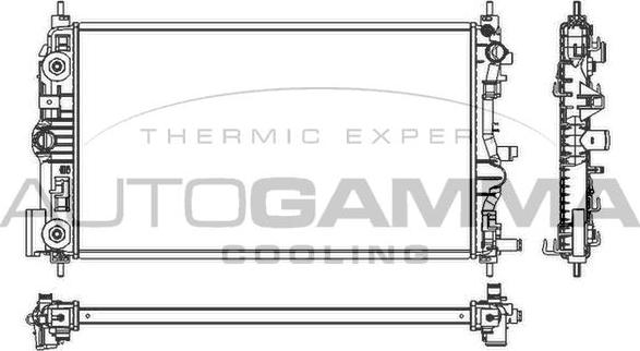 Autogamma 105788 - Радіатор, охолодження двигуна avtolavka.club